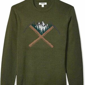 Men's Soft Cotton Graphic Sweater, NEW w/ Tags, Ice Axe, Size XX-Large
